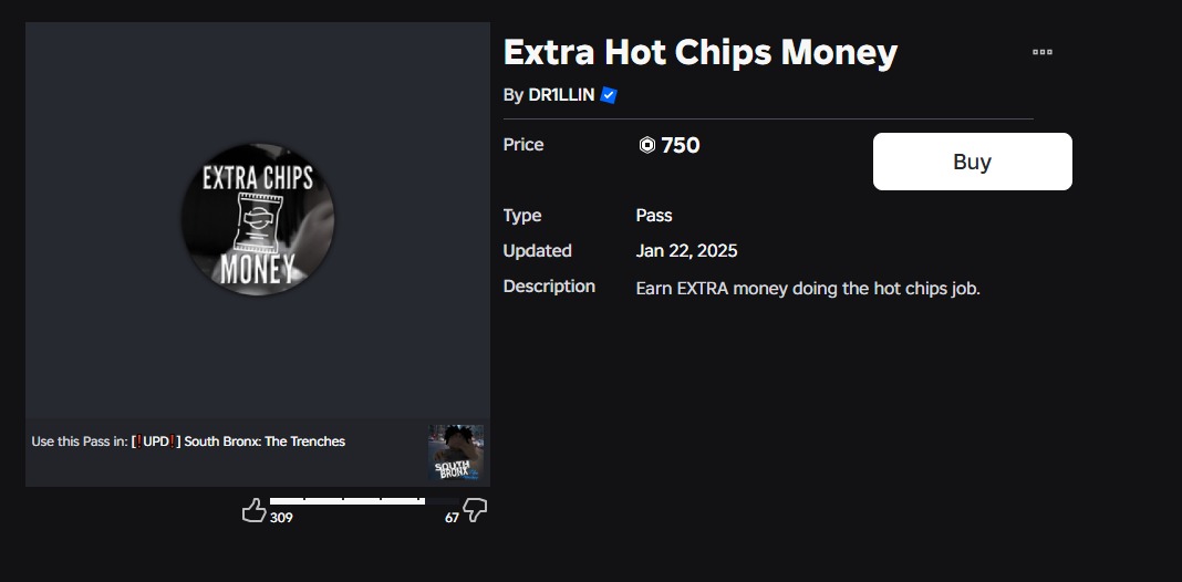 Extra Hot Chips Money